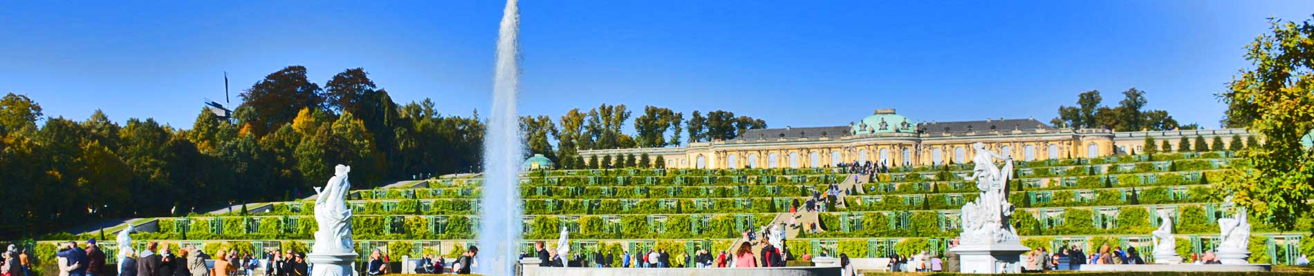 Schlosspark Sanssouci mit Weinberg